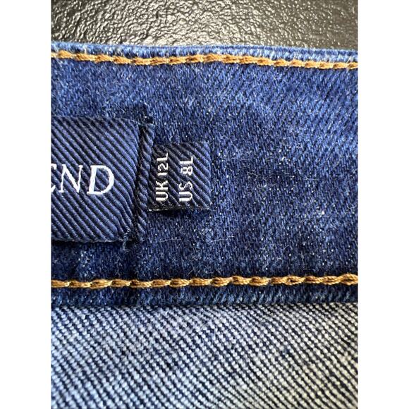 Boden Jeans Women's 8 Long Blue Girlfriend Dark Wash Straight 31" Inseam Preppy - Picture 8 of 14